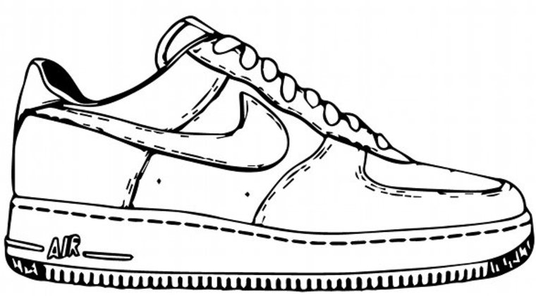 cartoon black air forces